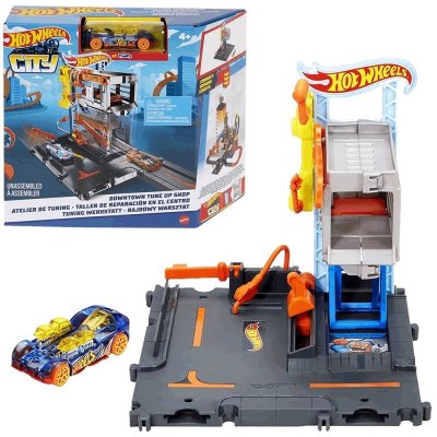 Mattel Hot Weels City Downtown Tune Up Shop Playset