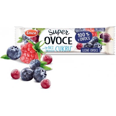 Emco Super ovoce lesní ovoce tyčinka bez lepku 30 g – Zbozi.Blesk.cz