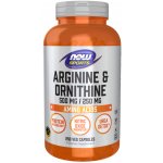 Now Foods Arginin & Ornitin 250 kapslí – Hledejceny.cz
