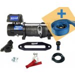 Elektrický naviják 5,8t 24V syntetické lano 28m HUSARWINCH BST 13000 (+ popruh)