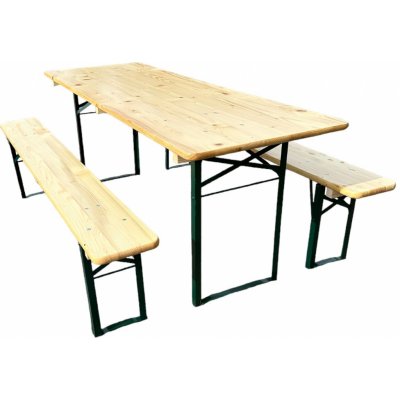 TENTino Profi pivní zahradní set 200x70 cm STŮL + 2x LAVICE – Zbozi.Blesk.cz