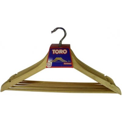 TORO Dřevěné ramínko na šaty 6ks – Zboží Dáma