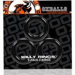 Oxballs Klec na penis Tri Ring Cock Cage Willy Rings Pack Black 3 uds – Zboží Mobilmania