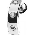 Šperky eshop falešný piercing do ucha z oceli pás čiré zirkony PC30.20 – Zboží Mobilmania