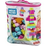 Mega Bloks Kostky v plastovém pytli růžová 60 ks – Zboží Dáma