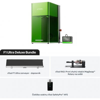 xTool F1 Ultra 20W Fiber & Diodový laser deluxe kit – Zboží Živě