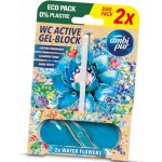 AMBI PUR WC Active gel blok 2 x 45 g vodní květy – Zboží Dáma