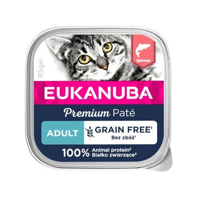 Eukanuba Grain Free Adult Lososová paštika 16 x 85 g – Zboží Mobilmania