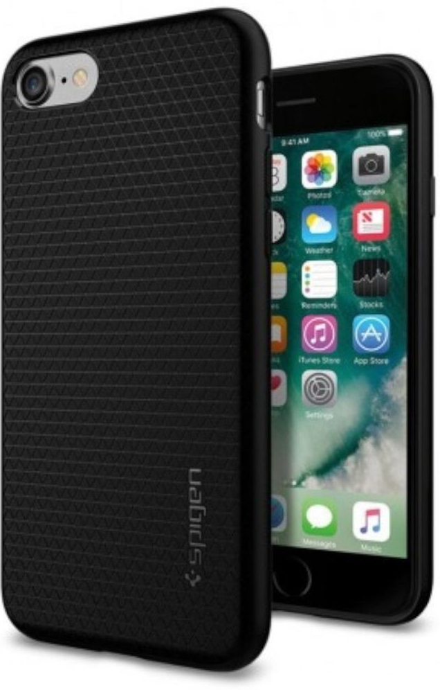 Pouzdro Spigen Liquid Air, iPhone 7/8/SE2020/SE2022 černé