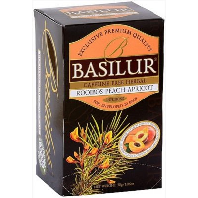 Basilur Tea Export Rooibos Peach Apricot 20 x 1,5 g – Zbozi.Blesk.cz