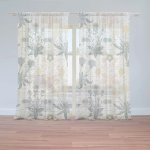 Záclony Šedé květiny: 2 ks - 150x250 cm - Sablio – Hledejceny.cz