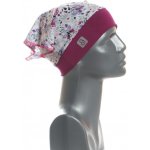 BajaDesign šátek pro holčičky kvítky na tm. modré + růžová – Sleviste.cz