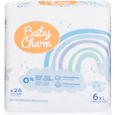Baby Charm Super Dry Flex Pants 6 Extra Large 16+ kg 18 ks – Zbozi.Blesk.cz