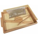 Montessori pískový tác se skleněným dnem – Zboží Dáma