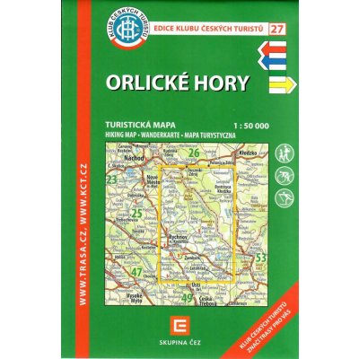 Orlické hory - turistická mapa KČT č.27 – Zboží Dáma