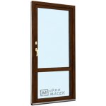 Kömmerling balkonové dveře 70 AD OS s příčkou levé tmavý dub/tmavý dub 90 x 230 cm oboustranná klika + FAB + hliníkový práh – Hledejceny.cz