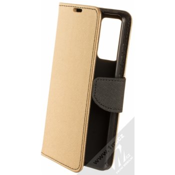 Pouzdro 1Mcz Fancy Book flipové Samsung Galaxy A52, Galaxy A52 5G, Galaxy A52s 5G zlatá černé