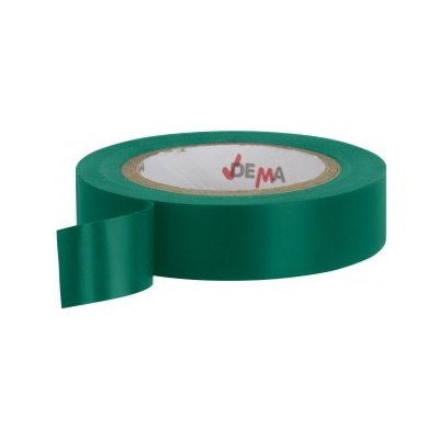 Dema Elektroizolační páska 15 mm x 10 m zelená 22254D