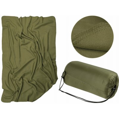 MIL TEC Deka Poly Fleece s obalem zelená 150 x 200 – Zboží Dáma