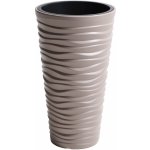 Prosperplast Květináč Sand Slim Hnědý 30 cm – Zboží Mobilmania