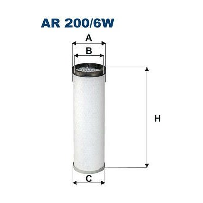 Filtr - sekundární vzduch FILTRON AR 200/6W – Hledejceny.cz