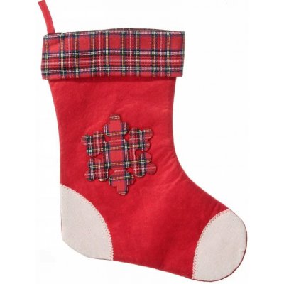 Fééric Lights and Christmas Vánoční ponožka polyester červená – Zboží Mobilmania