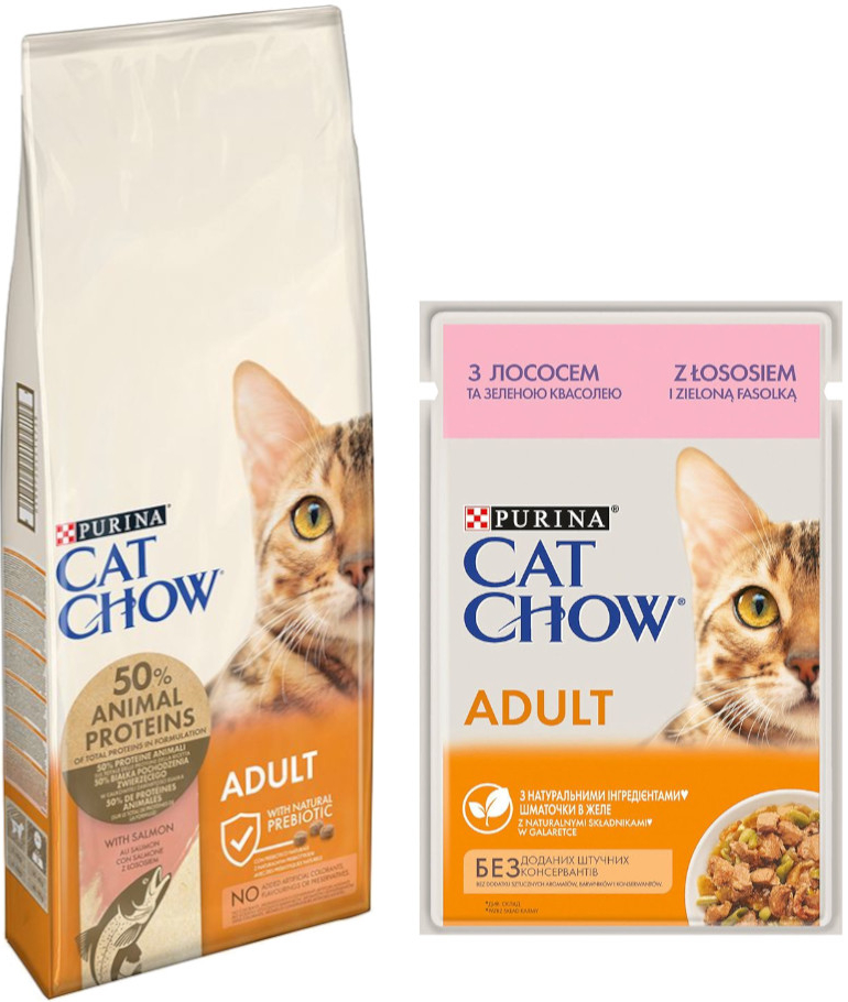 Cat Chow Adult tuňák & losos 15 kg