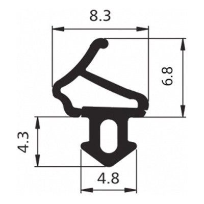 DAB Trade Těsnění DA-1172 Aluplast (EPDM)