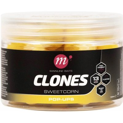 Mainline Plovoucí Boilies Clones Pop Ups 150ml 13mm Sweetcorn – Zboží Mobilmania