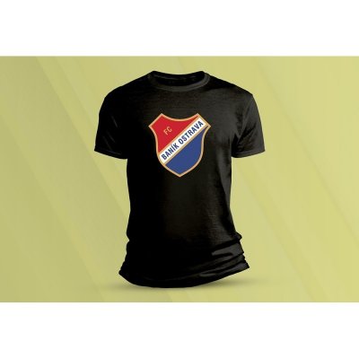 Sandratex dětské bavlněné tričko Baník Ostrava černá – Zboží Dáma