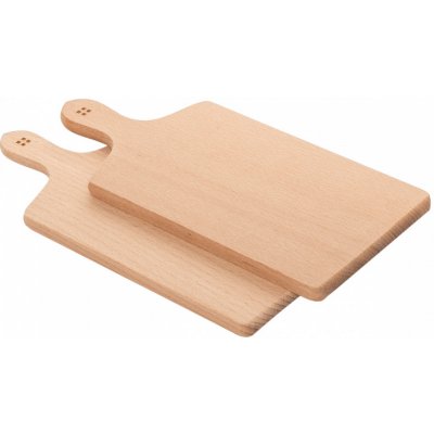 Lunasol - Dřevěná deska na krájení s rukojetí 28 x 12 cm set 2 ks - Basic (593001) – Zboží Mobilmania