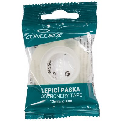 Concorde páska lepicí 12 mm x 33 m, průhledná – Zboží Mobilmania