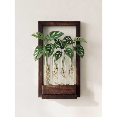BotaneryLab Nástěnný kořenovací stojan WALL STATION – velký rám WoodenBotanery – Hledejceny.cz