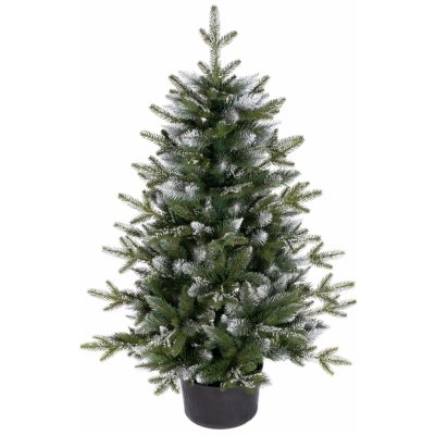 Umělý vánoční stromeček Smrk Bergamo diamant 3D v květináči 80 cm – Sleviste.cz