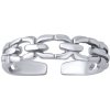 Prsteny SILVEGO Otevřený stříbrný prsten na nohu Alda PRM12184R
