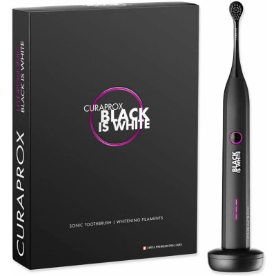 Curaprox Hydrosonic Black is White sonický elektrický zubní kartáček