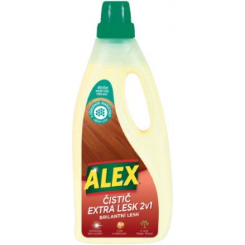 Alex 2v1 čistič a leštěnka dřevo, parkety 750 ml