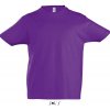 Dětské tričko SOL'S dětské tričko z těžké bavlny Imperial fialová tmavá