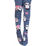 Wola Dívčí punčocháče Panda srdíčka modré – Zboží Dáma