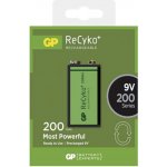 GP Recyko 6F22 9V 200 mAh 1ks 1032521020 – Sleviste.cz