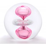 Artcristal Bohemia Skleněné těžítko koule 08, Růžová, 6 cm | České sklo z rodinné sklárny – Zboží Dáma