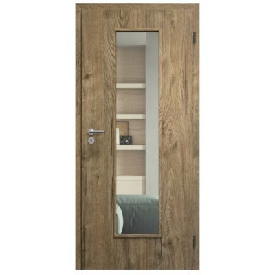 Sapeli Elegant Komfort M55 otočné dub sherwood 100 x 197 cm Čiré sklo – Hledejceny.cz