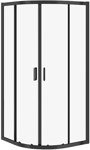 CERSANIT - SPRCHOVÝ KOUT ARTECO 90X90X190, ČERNÁ, ČIRÉ SKLO S913-014