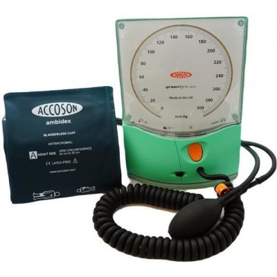 Bezrtuťový profesionální tonometr Accoson Greenlight 300 - zelený