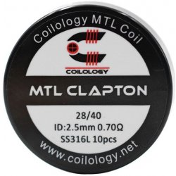 Coilology MTL Clapton předmotané spirálky SS316 0,7ohm 10ks