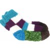 Ponožky od Magdy Ručně pletené veselé ponožky hnědá zelená