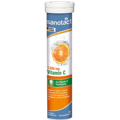 Sanotact Vitamin C 1000 mg tablet eff.20 Pomeranč – Hledejceny.cz