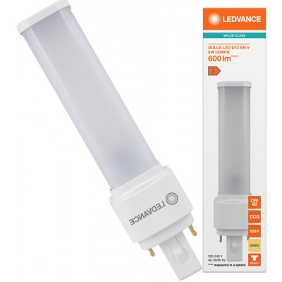LEDVANCE DULUX LED D EM & AC MAINS V 6W 830 G24D-1 – Hledejceny.cz