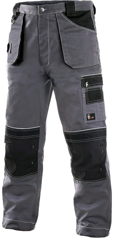 Canis CXS Orion Teodor Montérkové kalhoty do pasu šedo-černé