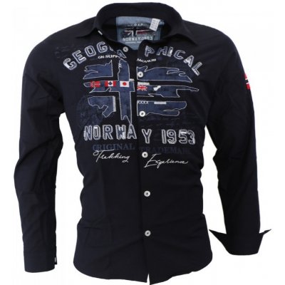 Geographical Norway košile Zadock LS Men 100 tmavě Modrá – Zboží Dáma